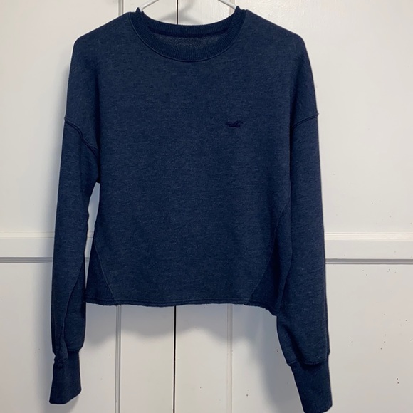 Hollister Small Navy Blue Pullover Sweater - Picture 1 of 14